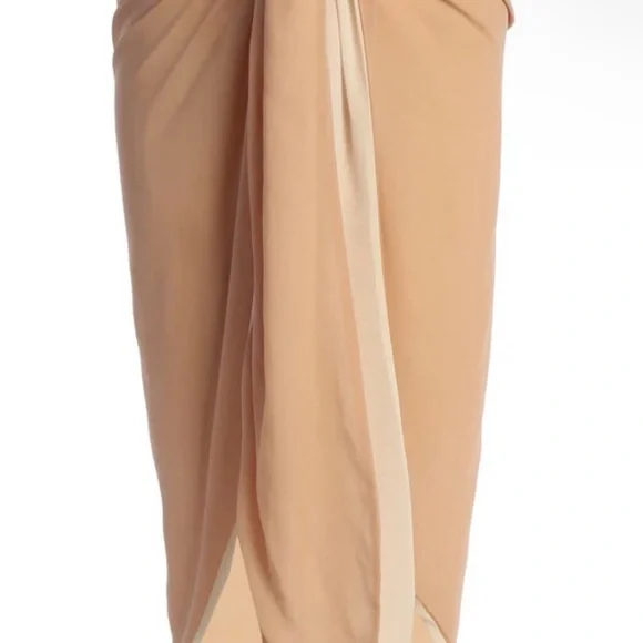 JLUXLABEL Neutral Beige Bikini Top & Sarong. - Picture 3 of 7